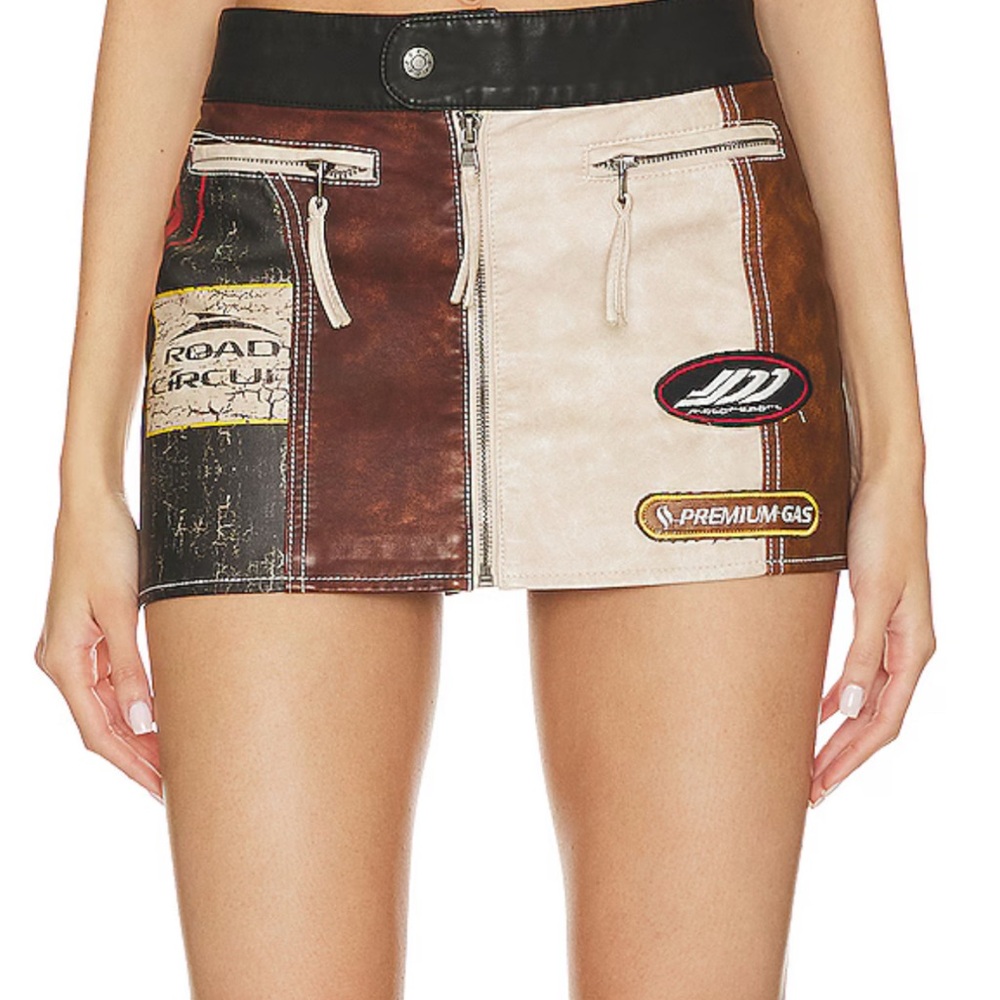 Jaded London faux leather Skirt Sz 0